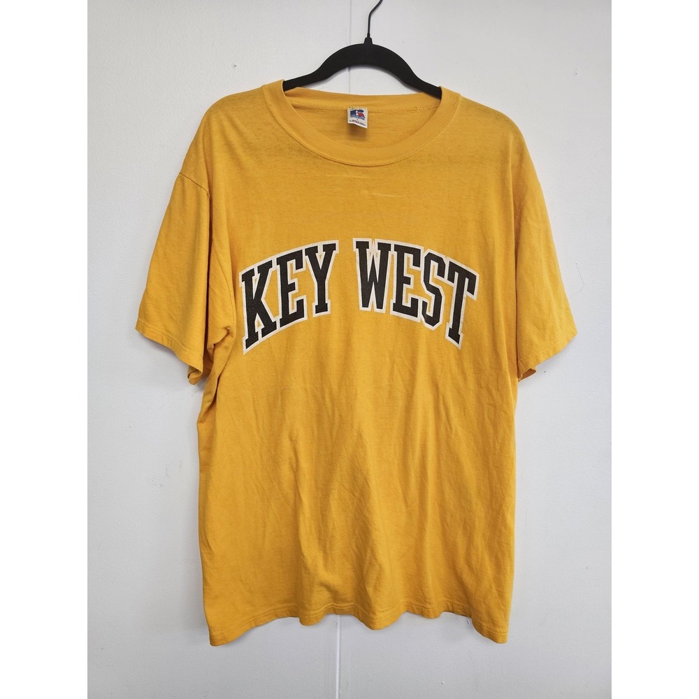 Vintage Russell Athletic Shirt Mens Large Key West Made USA Single Stitch 90s‎